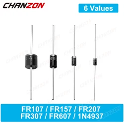 FR107 FR157 FR207 FR307 FR607 1N4937 Fast Recovery Diode Rectifier DO-41 DO-15 DO-201AD DO-27 R-6 1A 1.5A 2A 3A 6A 600V 1000V