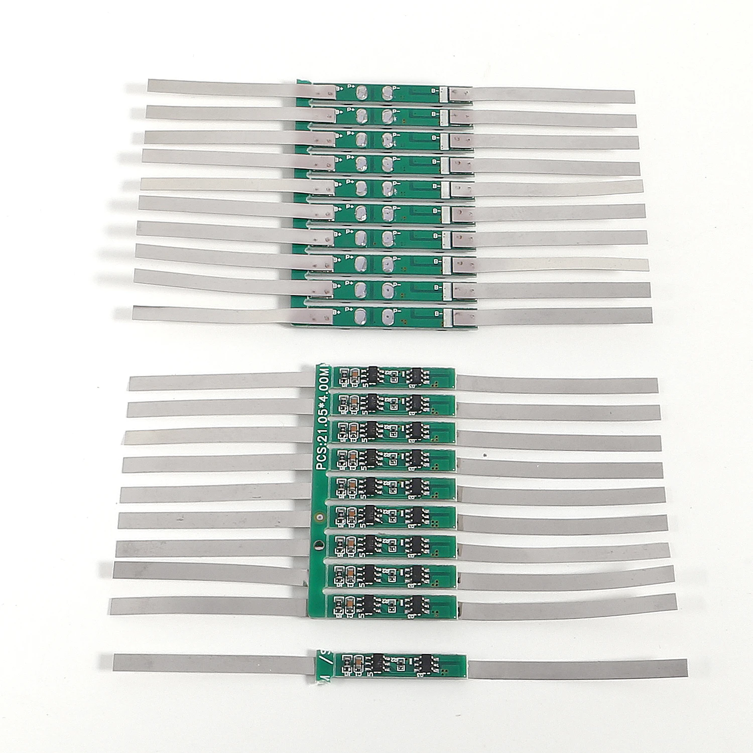 10 sztuk 1S 3.7V 3A li-ion BMS PCM tablica zabezpieczająca baterię pcm z paskiem do 18650 baterii litowo-jonowej li