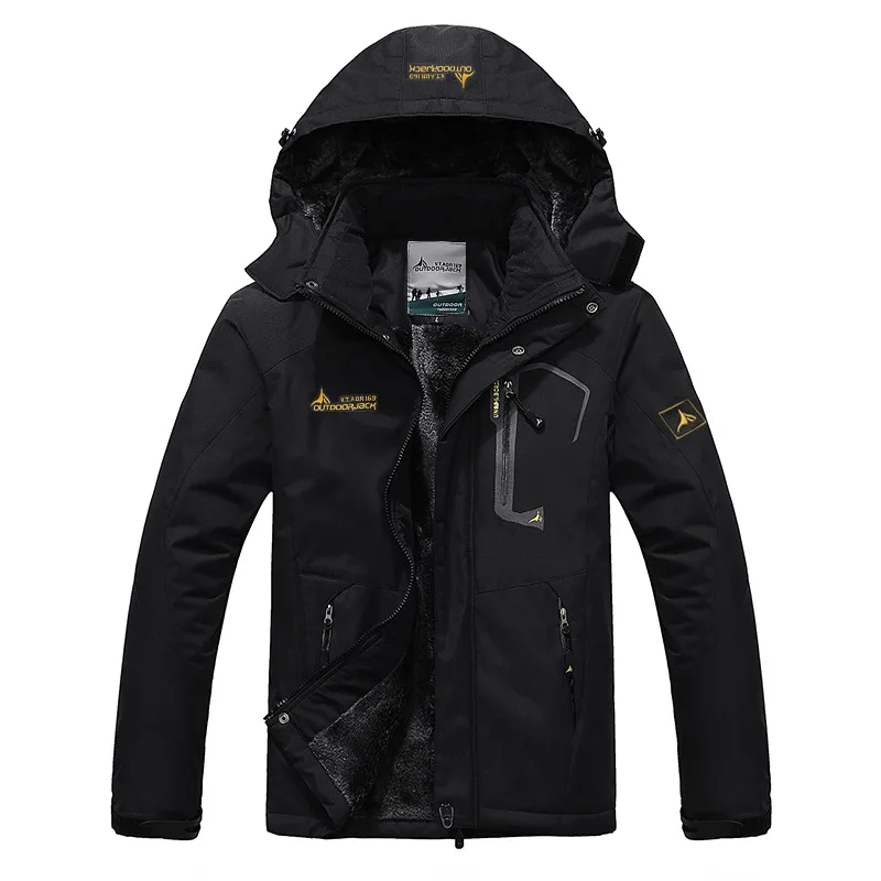 

2023 Outdoor Couples Large Plush and Thick Windproof Mountaineering Warm Cotton Coat Charge Coat
