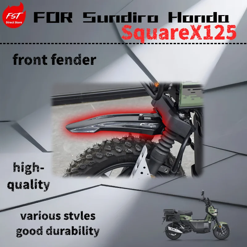 

For Sundiro Honda Square X125 modification: high-mounted mudguards and front mudguard sand removal parts.