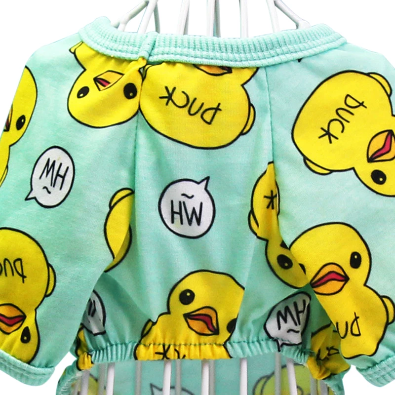 Pet Dog Clothes Soft Puppy Pajamas Printing Outfits Pet Clothing for Small Dogs t shirts Spring Yorkies Chihuahua Clothes 1d30