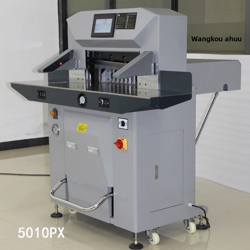 5010PX Fully Automatic Programmable Hydraulic Cutter Dual Guide Rail Screw Rod LCD Touch Screen Paper Trimmer