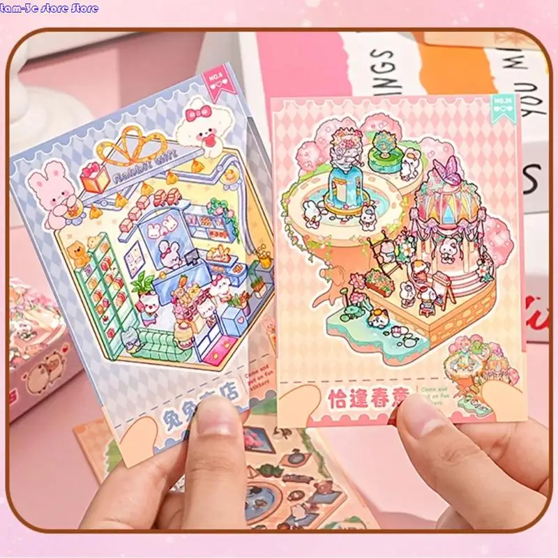 

D0UA Fun миниатюрная сцена наклейка для скрапбукинга журнал.