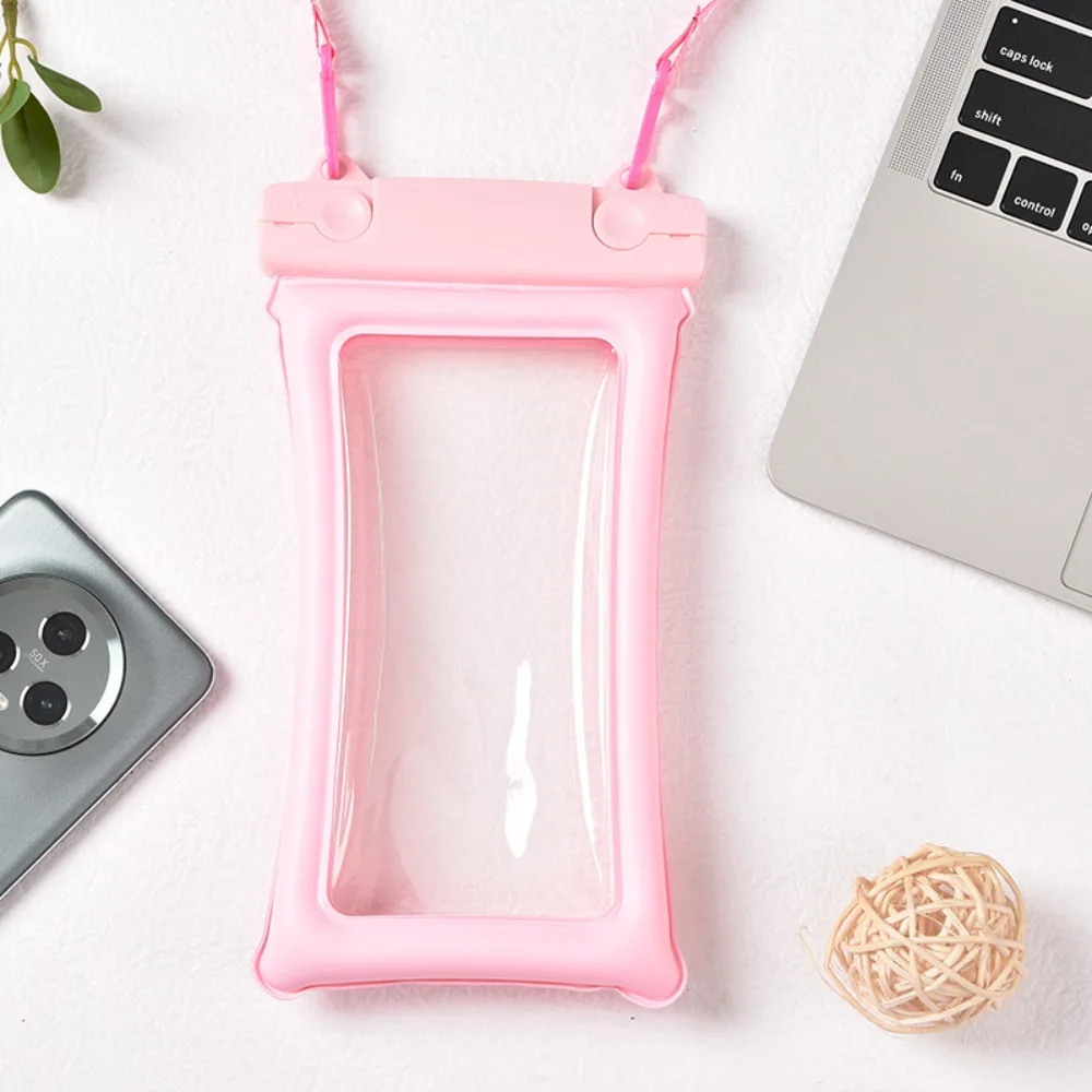 Floating Airbag Pouch Case Double Layer PVC Underwater Cover Pouch Universal Beach Bag Swim Dry Bag for Phones up to 6.7in