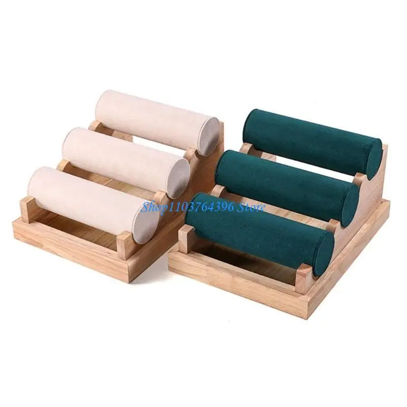 

Элегантная деревянная стойка для выставки товаров ювелирных изделий, многоцелевая деревянная подставка-органайзер, идеально для