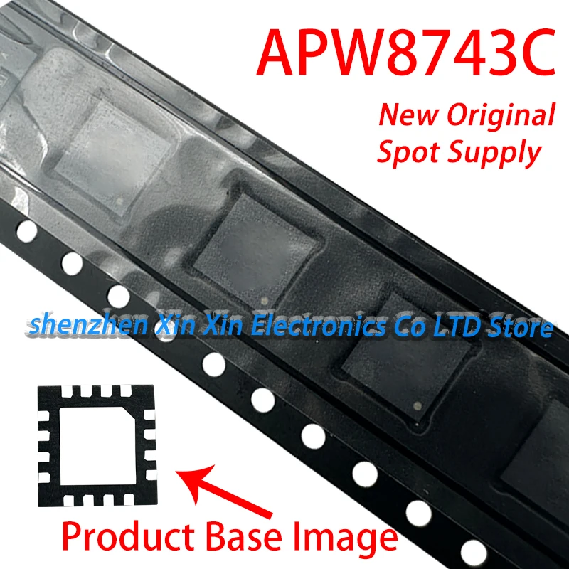 (2-5pcs)100% New APW8743CQBI-TRG APW8743C 8743C QFN16 chipset