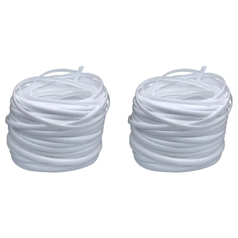 ETRT 2X Wicker Repair Supplies Synthetic Rattan Material, Durable Patio Furniture Repair Kit White