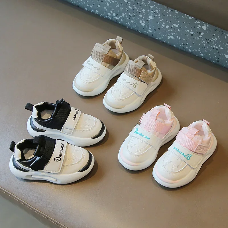 Zapatos Deportivos informales para niños, zapatos informales para bebés, fondo suave, antideslizantes, pequeños, blancos