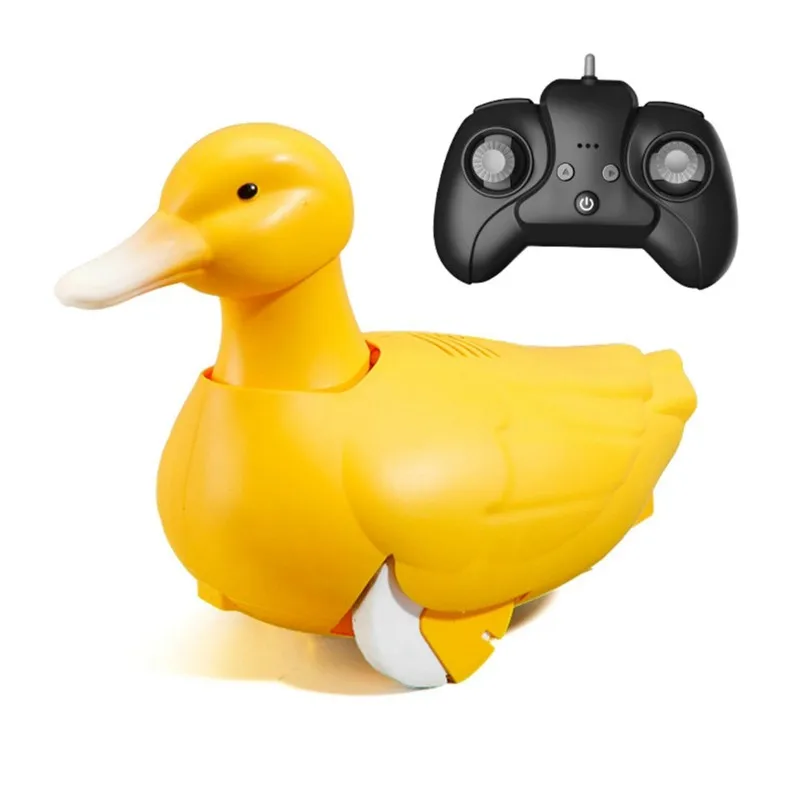 MACH-Gift For Toddler Boys& Girls 2.4G RC Duck Bathtub& Pool Waterproof Walking Duck Remote Control