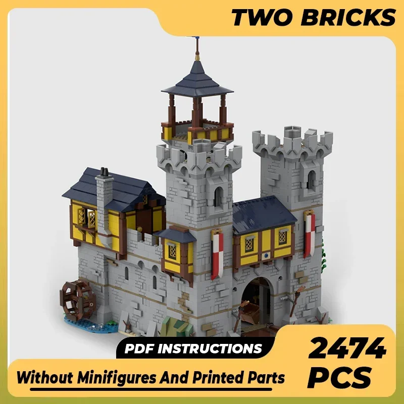 Militaire Fortress Model Moc Bouwstenen Falcon Knight's Castle Technologie Modulaire Blokken Cadeau Kerst Speelgoed DIY Set Montage