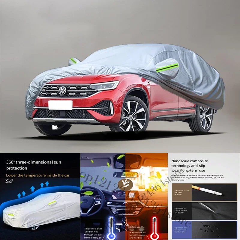 

For Volkswagen TAYRON X fit Outdoor Protection Full Car Covers Snow Cover Sunshade Waterproof Dustproof Exterior Car cover