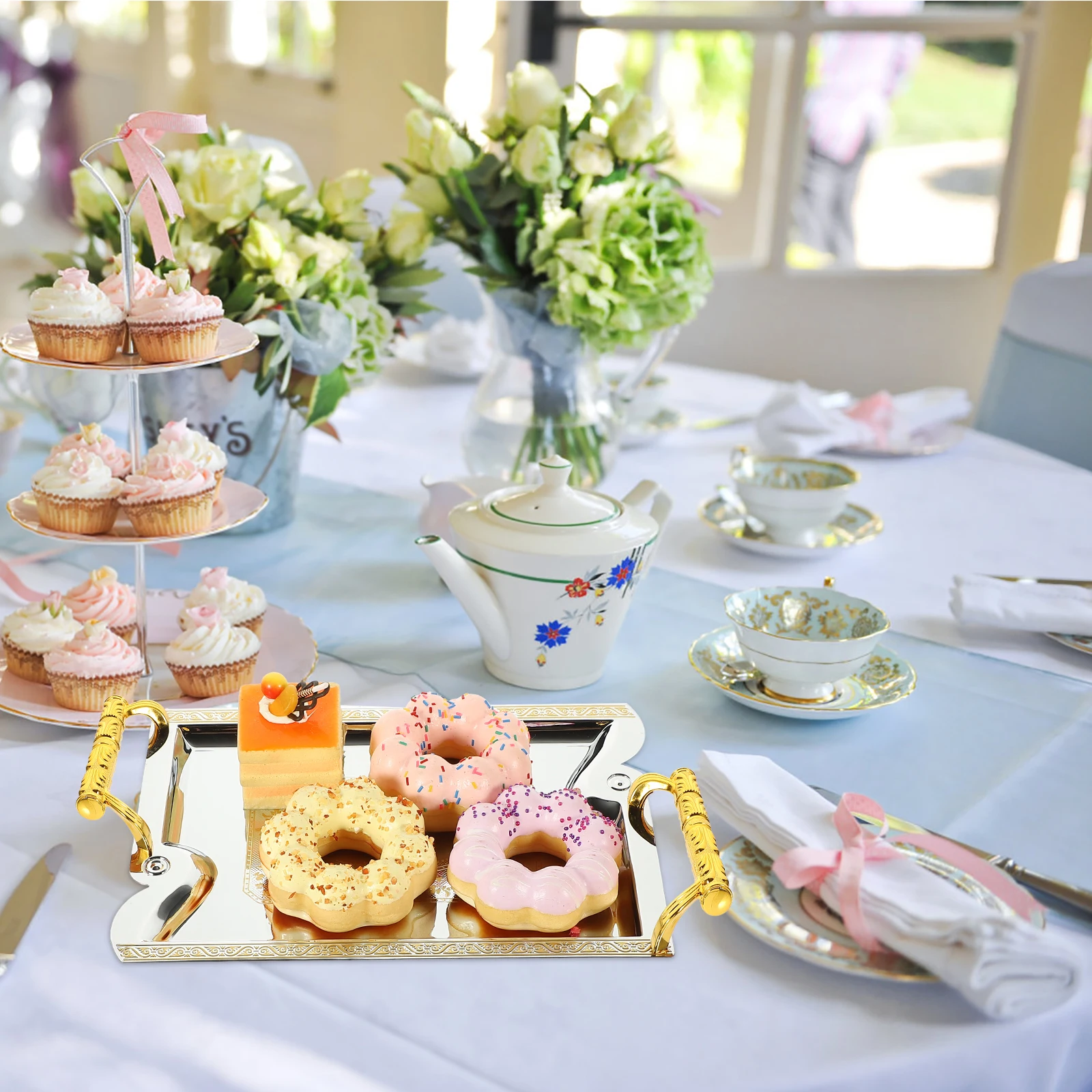 

Serving Large Capacity Fruit Snack Display For Home Restaurant Candy Nut Tray Hotel Decorative Food Tray