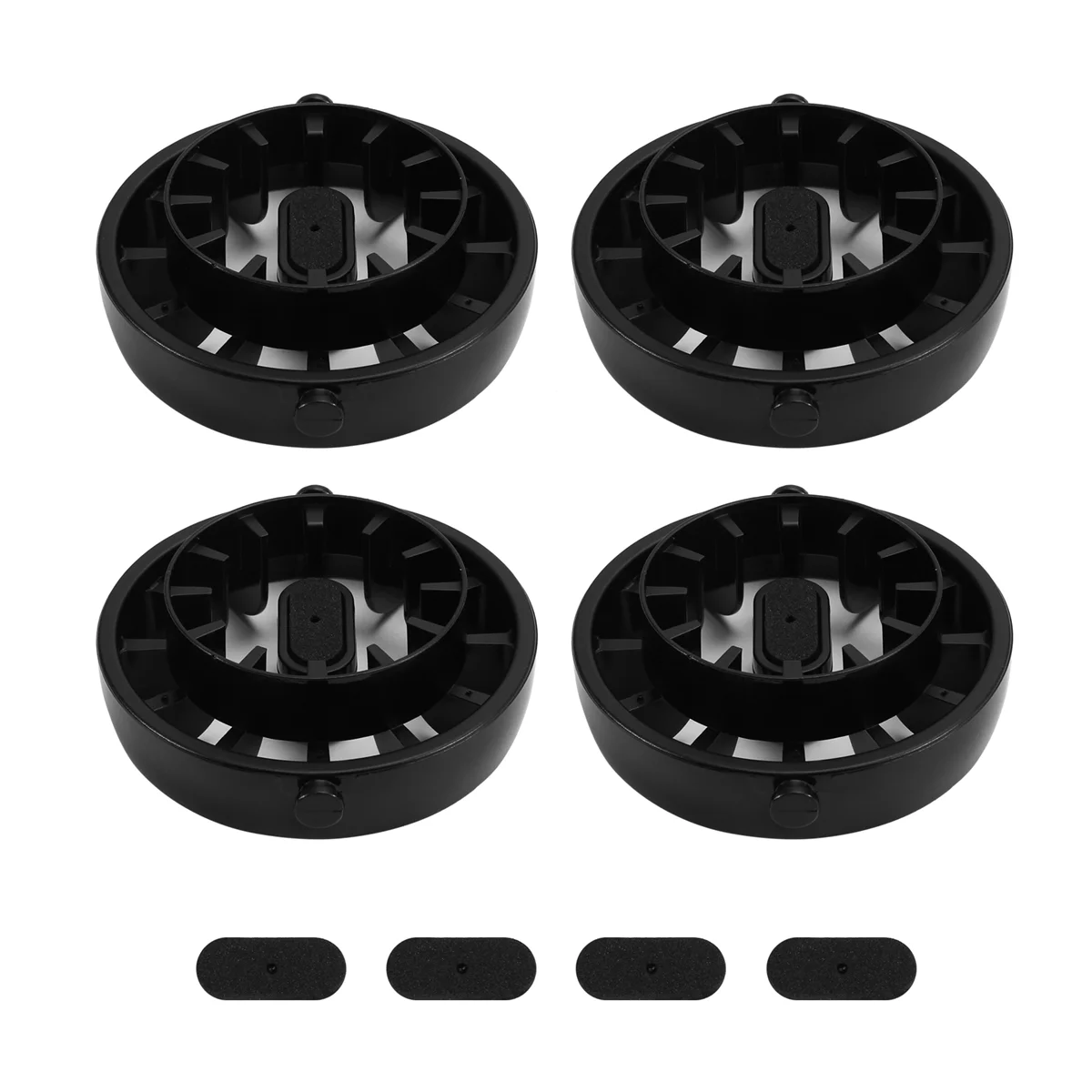 1Set/4pcs Car Vortex Air Conditioner Air Outlet Modification Parts for Mercedes Smart 453 Fortwo Black