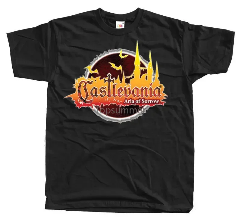 

Castlevania Aria of Sorrow Logo T Shirt Black Oversized Graphic Tshirts for Women Gifts for Dad