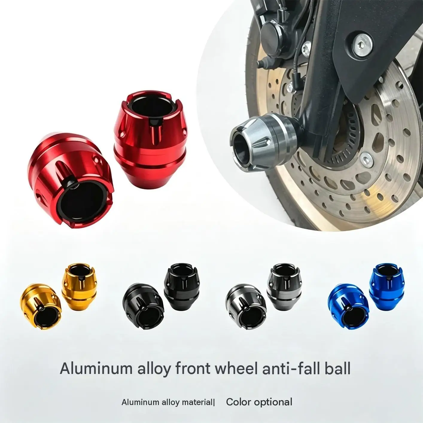 For Yamaha NMAX155 Front Wheel Anti-Slip Protective Rubber Balls Simple Design Seamless Integration with Vehicle