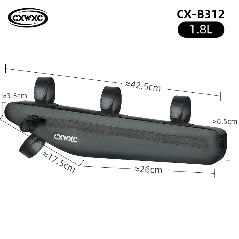 CXWXC Volledig waterdichte fietsdriehoekstas Fietsframe Voorbuistas Fietstas Batterij Fietstas Verpakkingszakje Accessoires ﻿