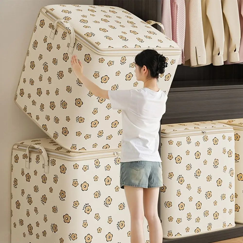 

Портативная сумка для сортировки цветочной одежды, большая вместительная влагостойкая сумка-органайзер для одеял, нетканая сумка для перемещения и упаковки багажа