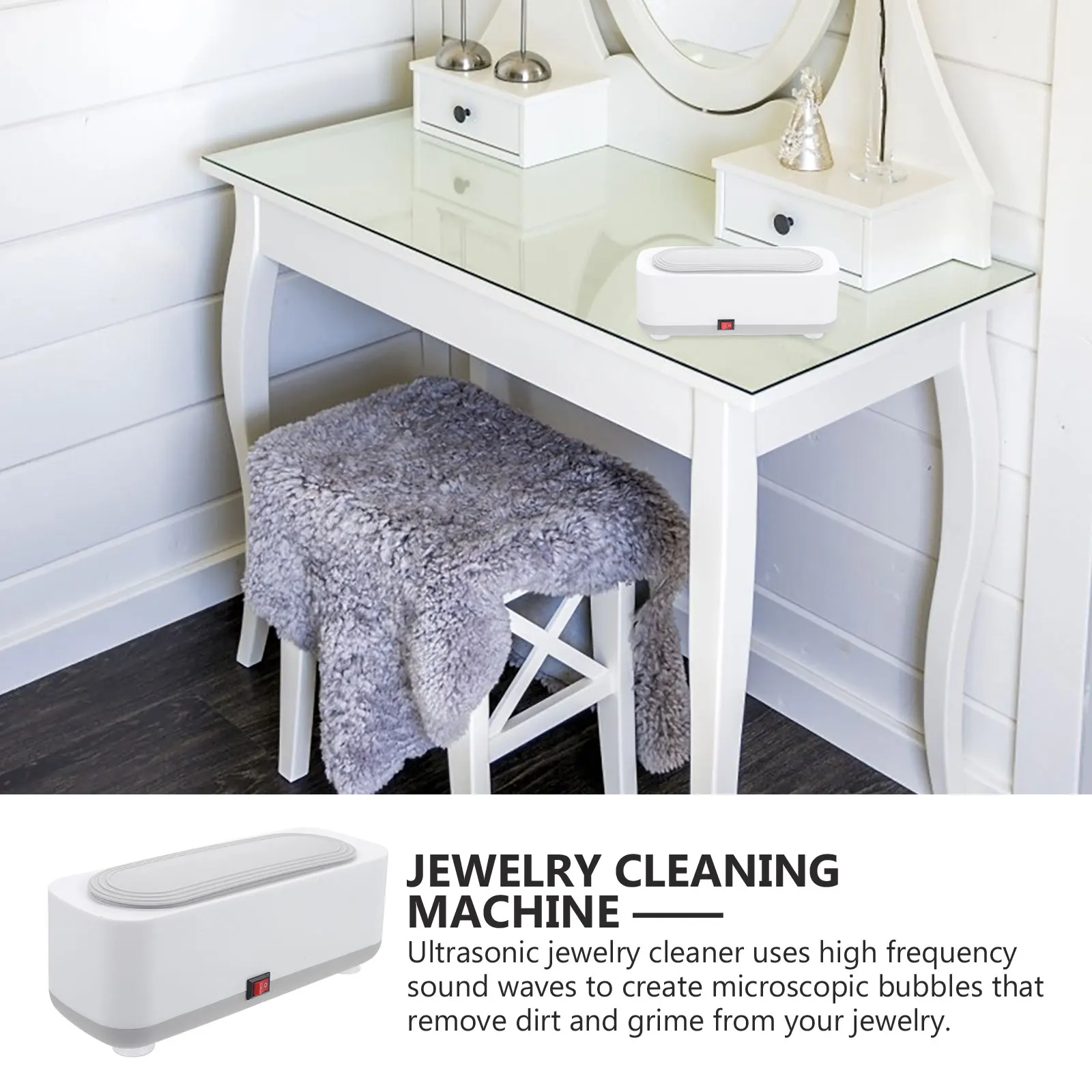 

Ultrasonic Jewelry Cleaner for Machine Small Jewllery Professional Cleaning Cleaners Glasses