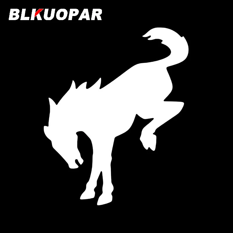 BLKUOPAR Bronco Horse Car Sticker Scratch-Proof Personality Decals Creative Sunscreen Occlusion Scratch JDM Car Accessories