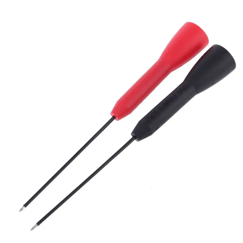 2 Pcs Multimeter Test Lead Extention Back Probes Sharp Needle Micro Pin Stainless Steel Tipped Tip for Banana Socket Tes 157A