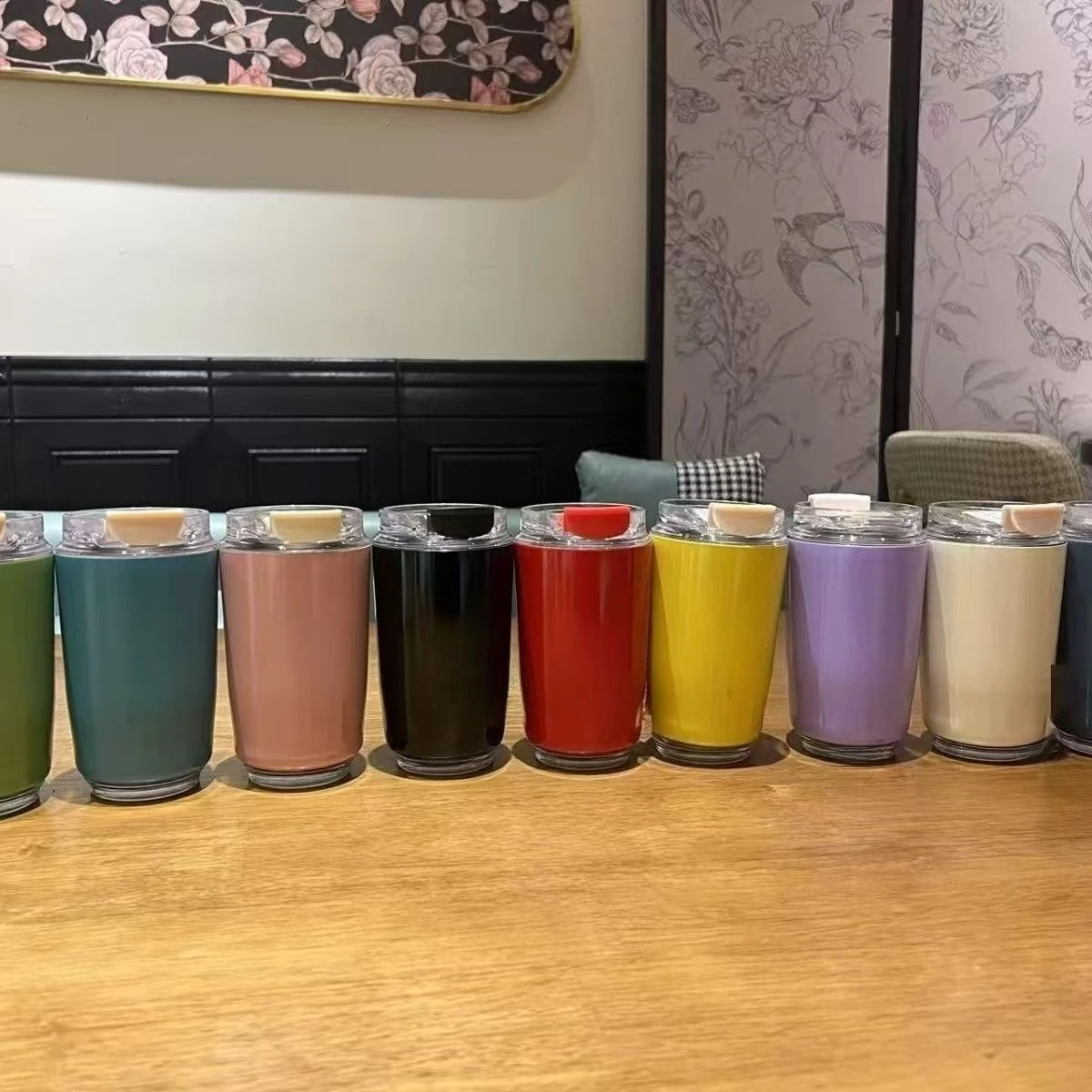 

240ML Beverage Cup Travel Portable Drinking Cup Stainless Steel Vacuum Leak proof Handle Coffee Vacuum Cup