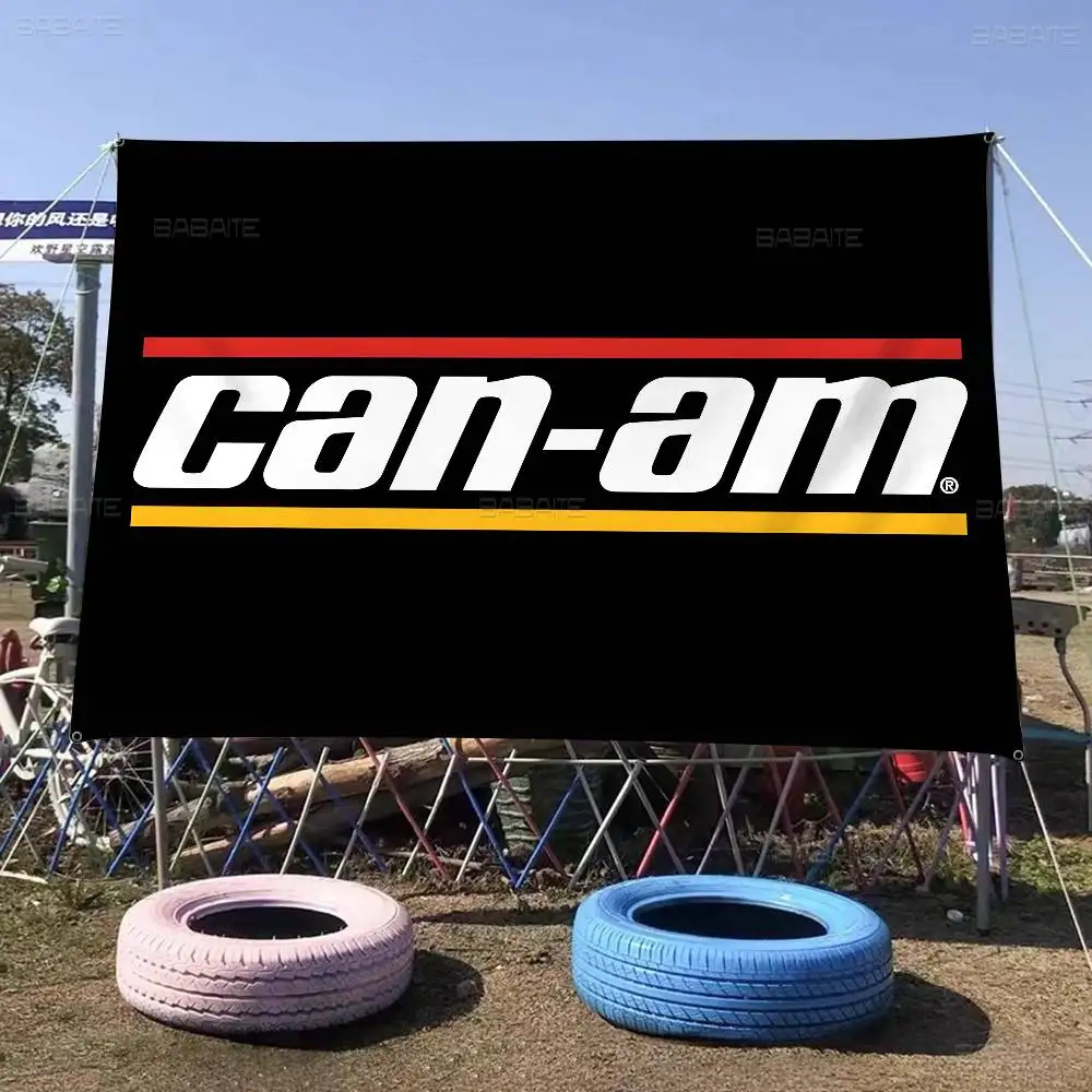 Vehicle Brand C-Can-Am Retro Flags Multiple Choice Living Studio Booth Interior Decoration Banner