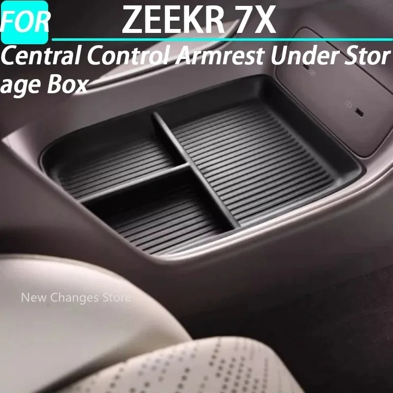 

For Zeekr 7X 2024 2025 Central Control Armrest Under Storage Box Interior Accessories