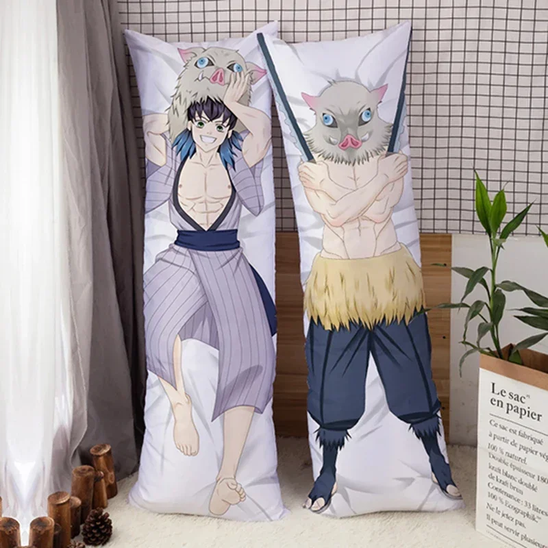 Anime Demon Slayer Kamado Nezuko  Pillow Case Dakimakura  Kimetsu No Yaiba  Costume Body Throw Cushion Double-sided Pillowcase