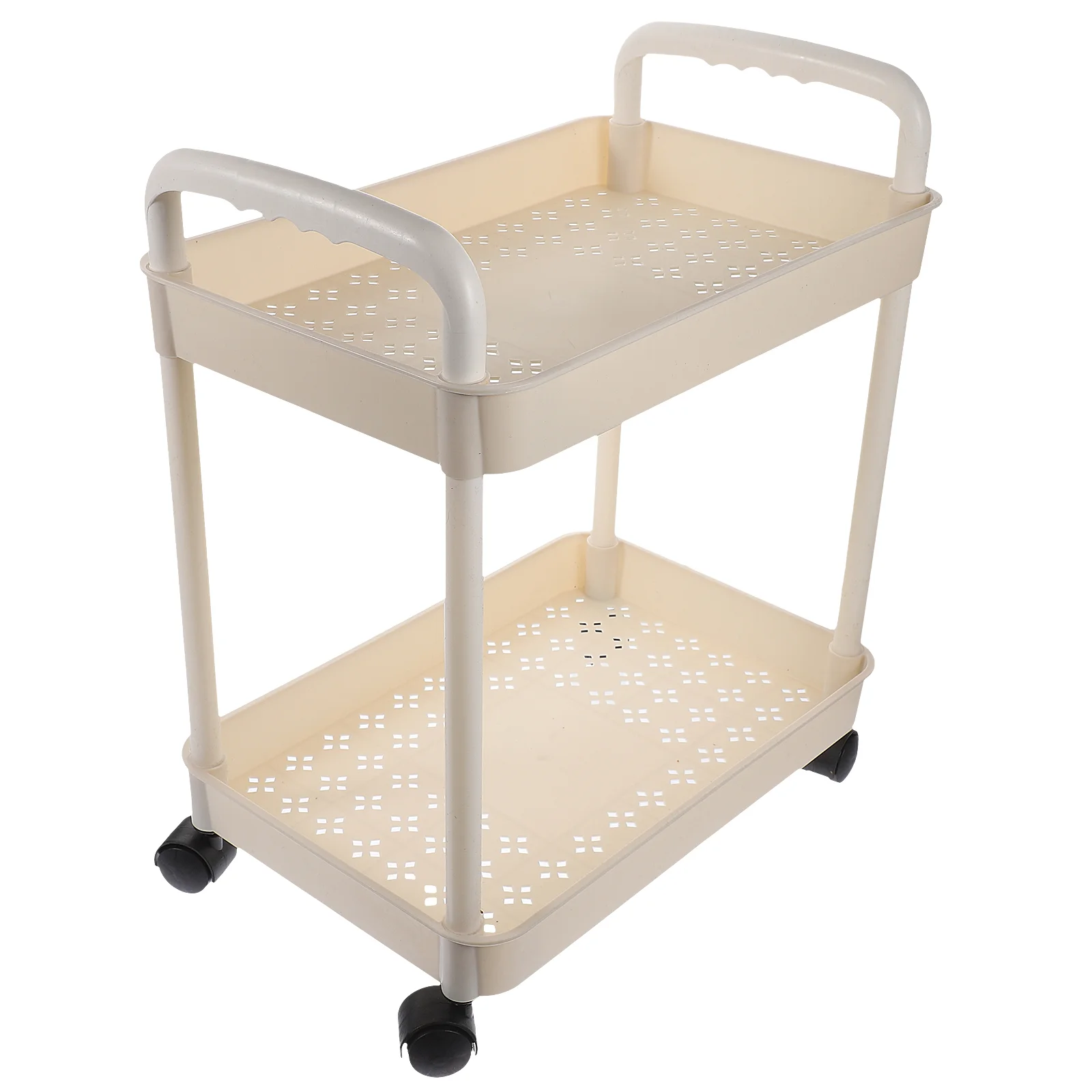 

Plastic Movable with Handle Multi-Tier Rolling Cart Trolley Rolling Cart For Nursery Trolley Cart With Wheels Cart Organizer