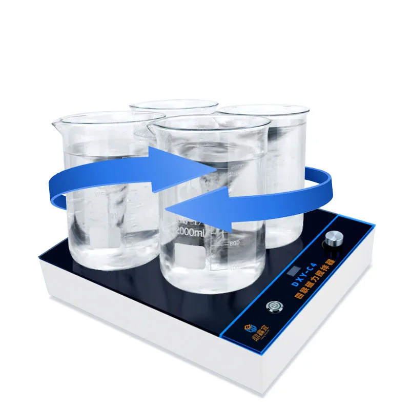 Laboratory digital display speed magnetic stirrer 4 * 2000ml