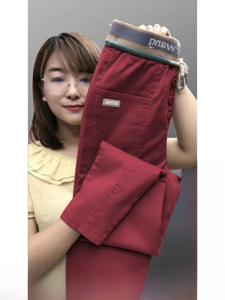 Thiened Fce Gevoerde Harlan Jeans Hoge Taille Lange Broek Pendelen Sle Koreaanse Faion Herfst Winter Seizoen Label Verwijderd