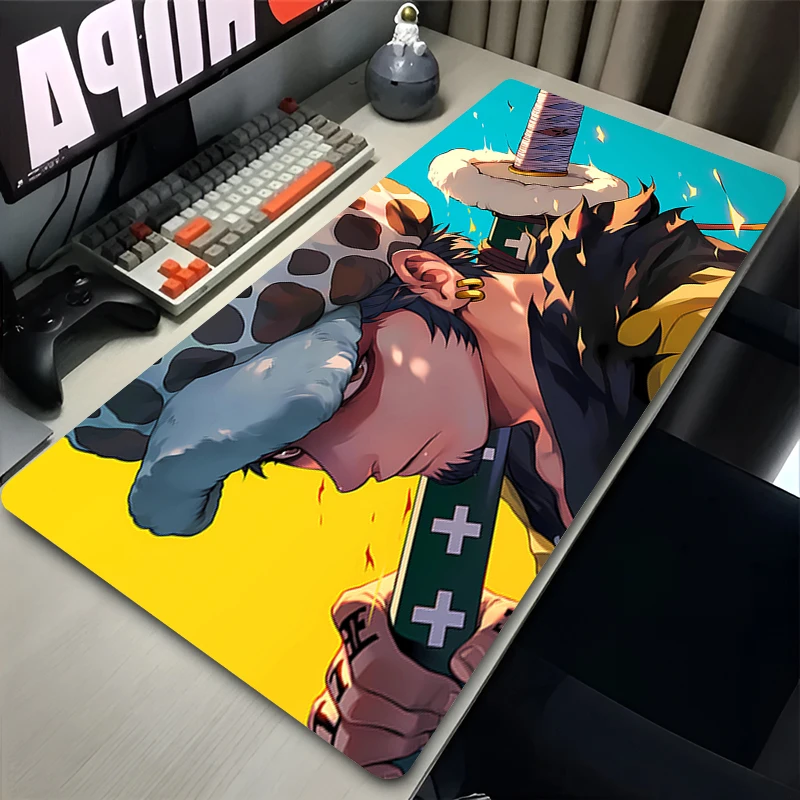 Mouse Pad Anime Non-Slip Rubber mousepads Game player notebook computer Pad table mat PC carpet O-ONE PIECES Law Mousepad XXL XL