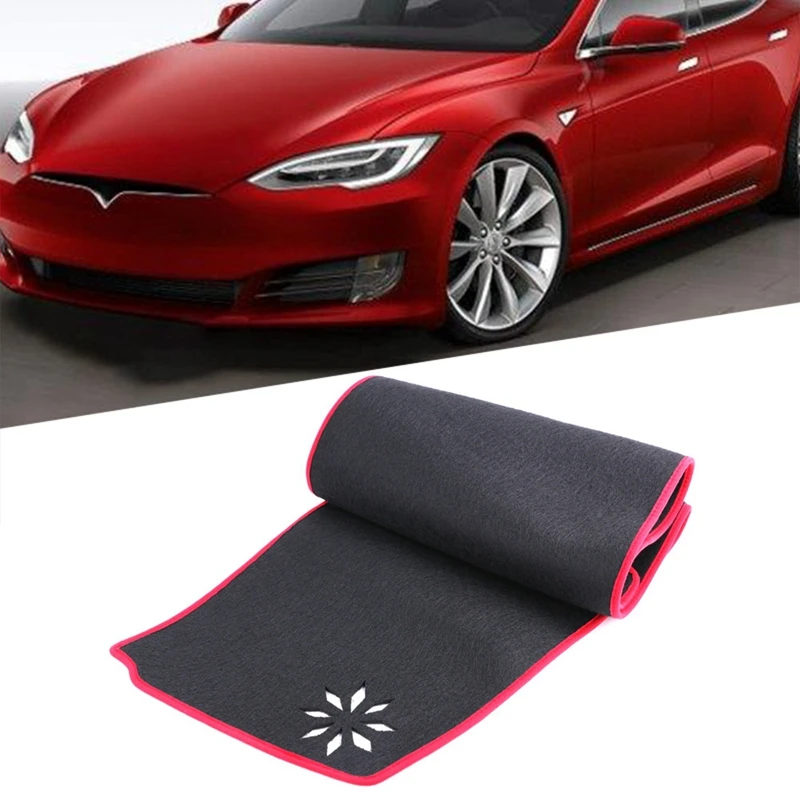 NEW-Dashboard Mat Cover Dash Cover Non Slip Dash Mat Protector Sunshade Car Accessories Interior For Tesla Model 3 2017-2021