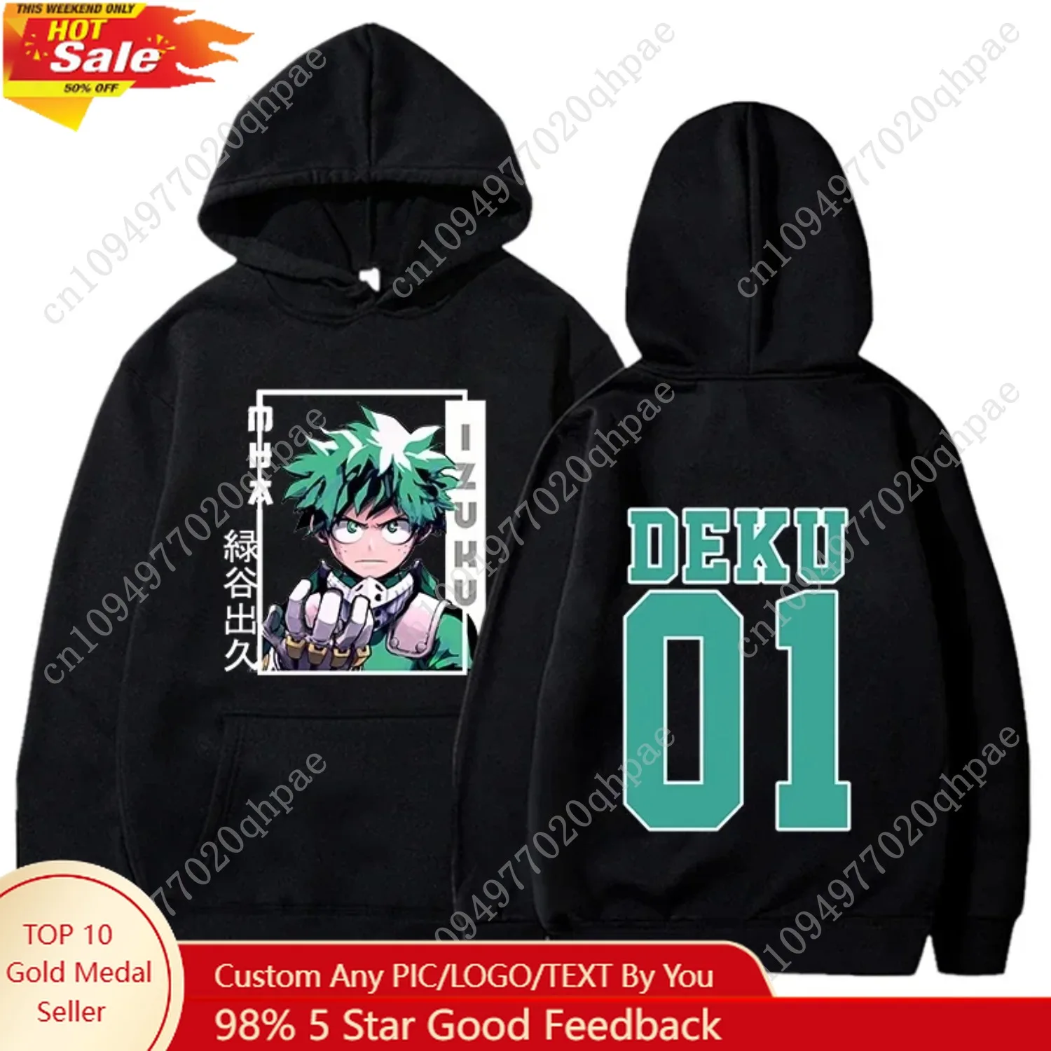 

NEW Fashion Anime Deku 01 Printed Hoodie Women Men Autumn Winter Sweatshirt Hip Hop Harajuku Streetwear Long Sleeve Pullover
