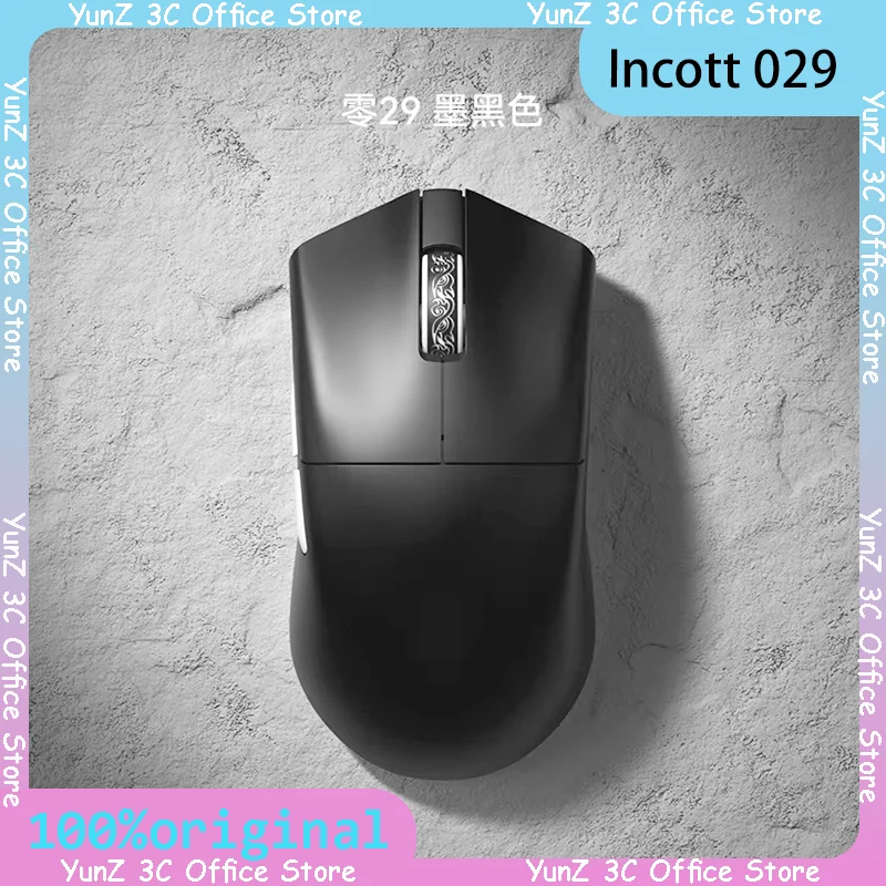 

Беспроводная игровая мышь Incott 029, трехрежимная, 8000 Гц, легкая, с низкой задержкой, Paw3950, Paw3395, совместимые аксессуары для ПК для геймеров FPS