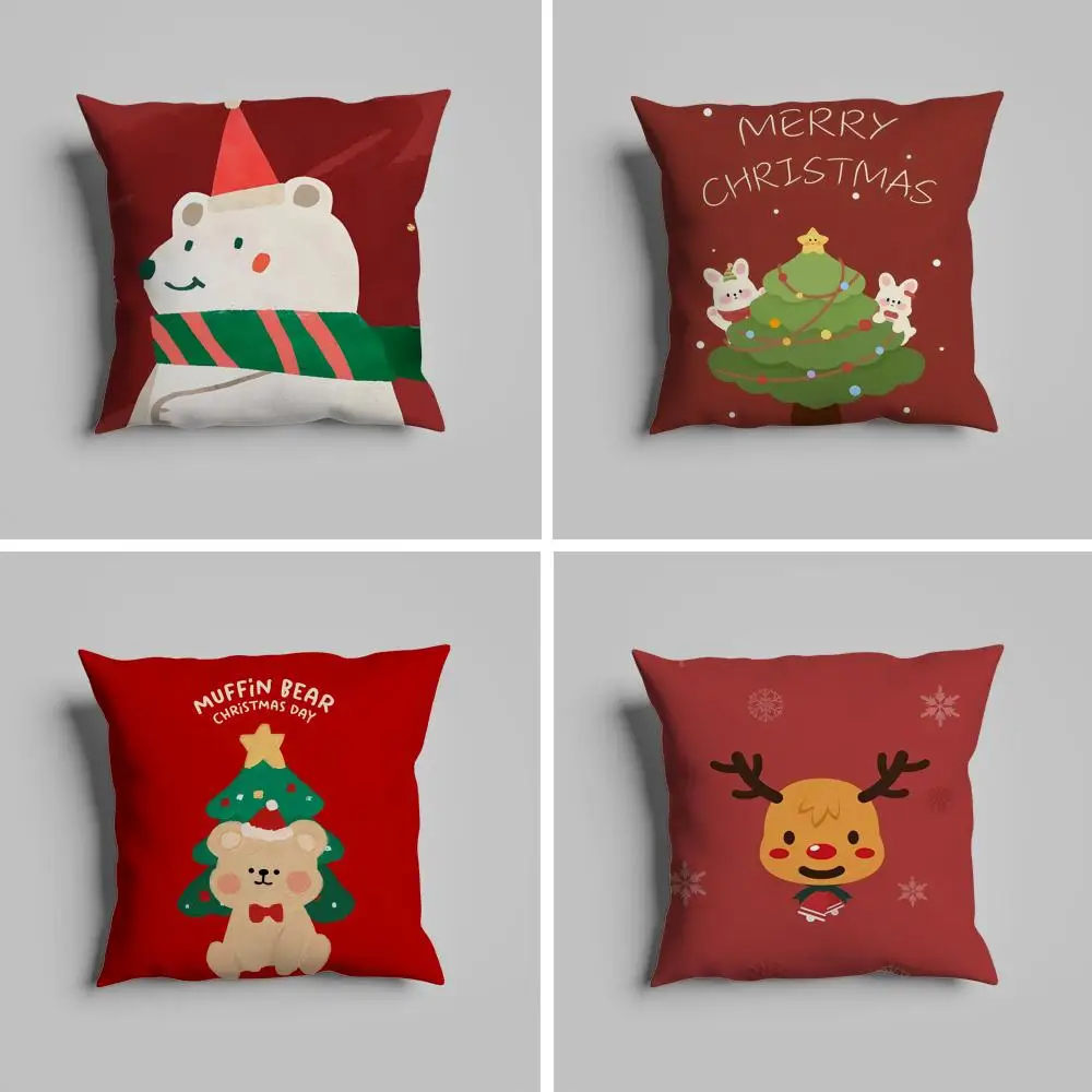 

Merry Christmas Pillow Case luxurious home office, sofa decorative Multi sized car seat cushions, pillowcases