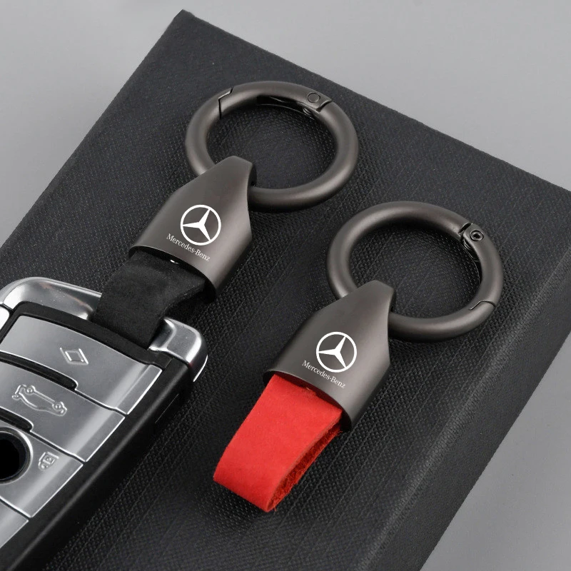 

Fashion Car Logo Keychain Key Emblem Ring Pendant Gifts Auto Styling Accessories For Mercedes Benz W213 W205 X253 E C GLC Class