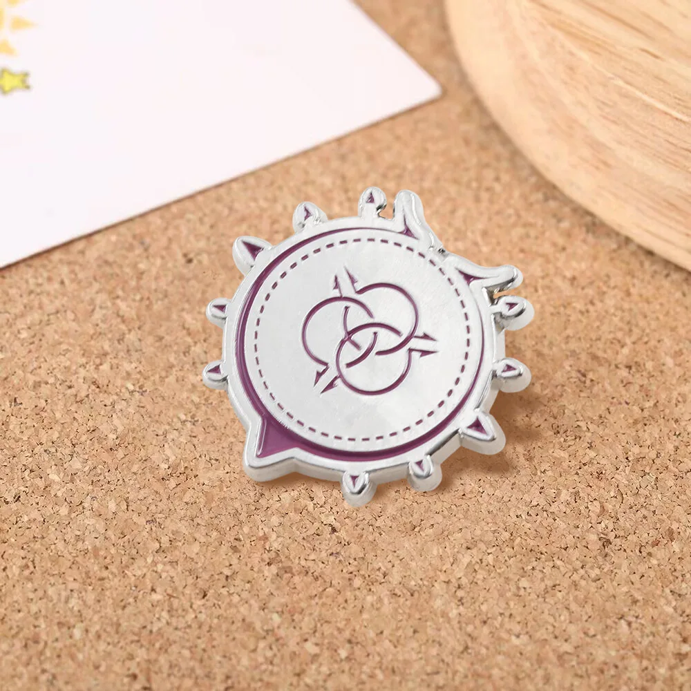 The Rising of The Shield Hero Raphtaria Tattoo-Muster-Abzeichen, klassische Anime-Charakter-Derivate, Brosche, Dekoration – Detail 5
