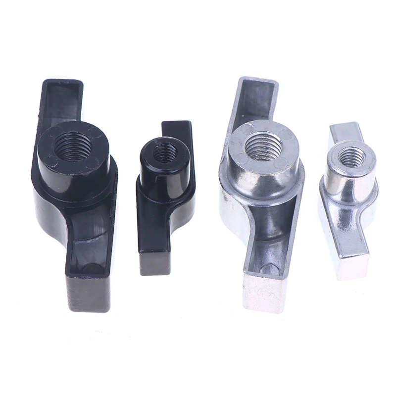 (ZYDD01) 1PCS Wing Nut Truss Clamp Handle Parts Galvanized Aluminum M8 M12 Handle Black Gray Nut Knob T-nut For Light Hook