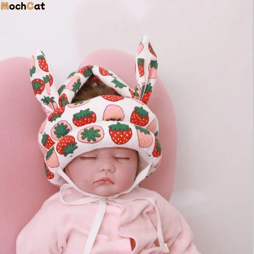 

Cartoon Baby Safety Helmet Adjustable Rabbit Ears Infant Protection Hat Learns To Walk Head Protection Hat