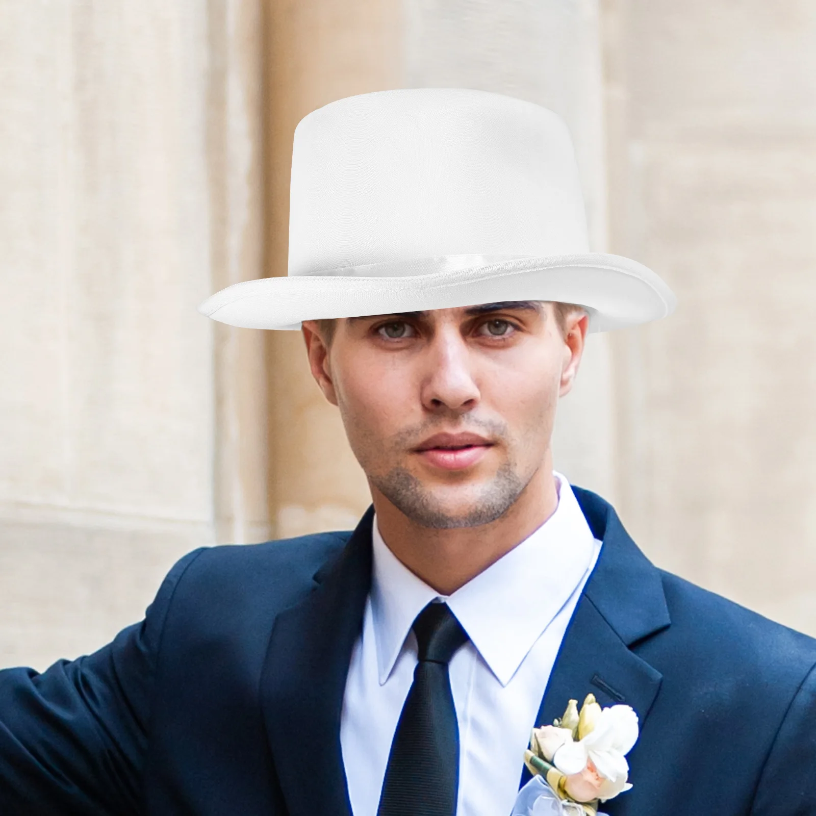 

Halloween Magician Hat Black Nonwovens Steampunk Costume Party Dress Up Accessory Magician Hat Dress Up Hats