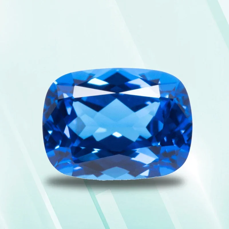 

Lab Grown Cobalt Spinel Blue Demon Rectangular Cushion Shape Selectable AGL Certificate VVS1 Charms DIY Jewelry Making Material