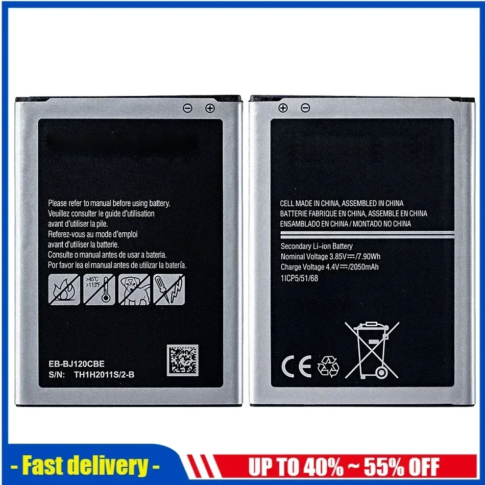 EB-BJ120CBE Battery For Samsung Galaxy J1 (2016) J120 J120F J120A J120T J1 Version Express 3 2050mAh EB BJ120CBE + Tracking NO