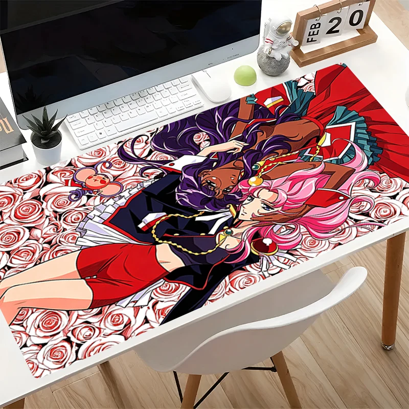 Computer Mouse Pad Revolutionary Girl Utena Anime Mouse Pads Large Gaming Mousepad Rubber Extended Gamer Desk mat Keyboard Mouse