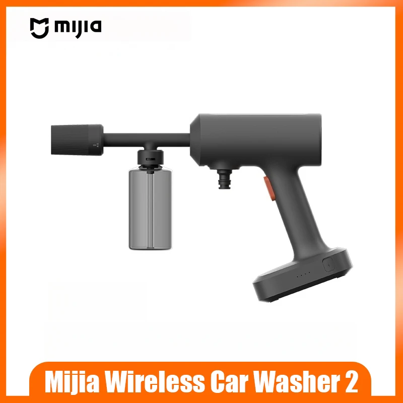 

Беспроводная автомойка Mijia 2, 160 л, с высоким напором, Type-C, многоуровневая регулировка давления воды, портативная