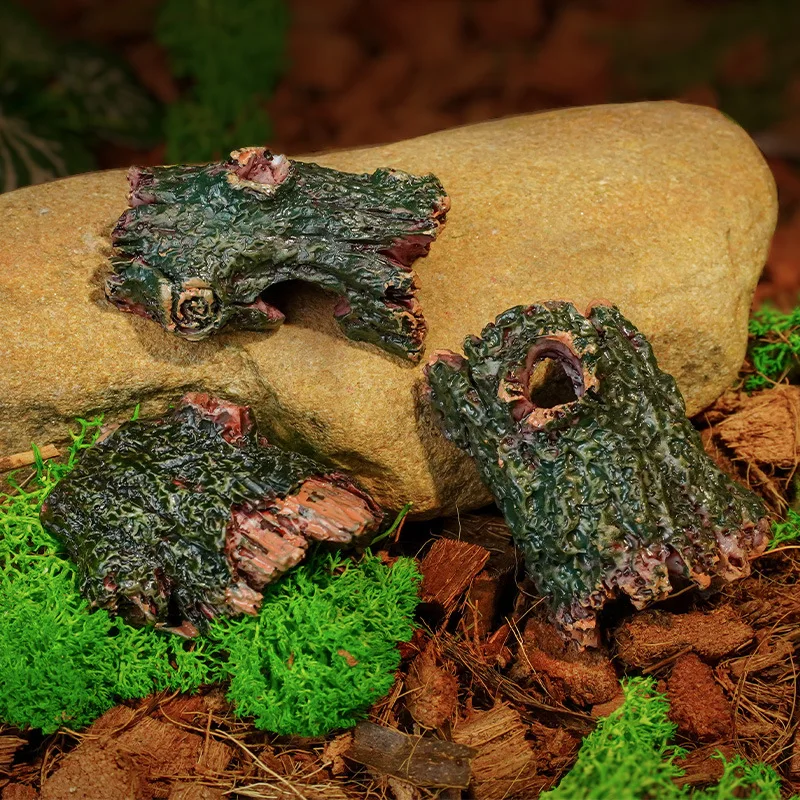 

Tree Holes Reptile Hiding Holes Fish Tank Landscape Aquarium Decor Fish and Shrimp Hiding Place Flowerpot Moss Micro Landscape