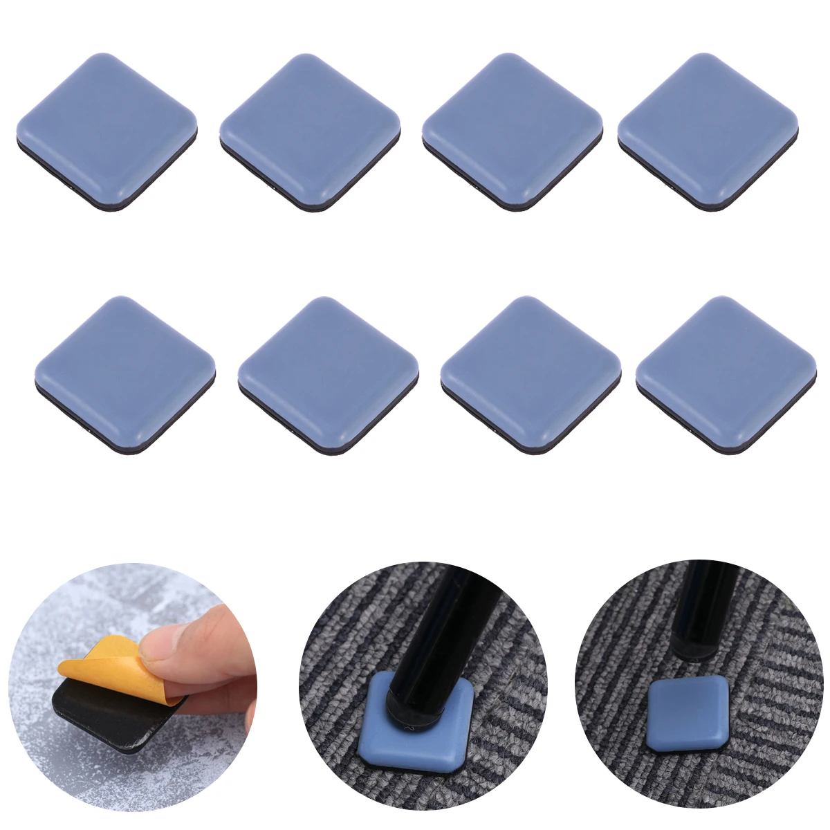 

16 PCS Table and Chair Mats Floor Protector Pads for Furniture Feet Chairs Foot Rest