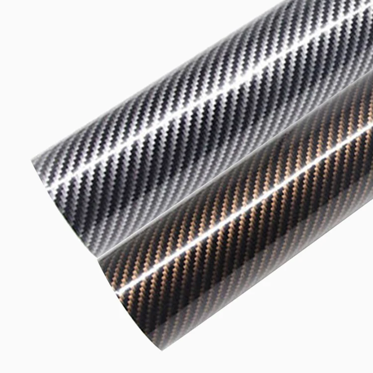 High Gloss Texture Black Gold Black Silver 3d 4d 5d Body Interior Accessories Vinyl Decoration Films Car Carbon Fiber Sticker