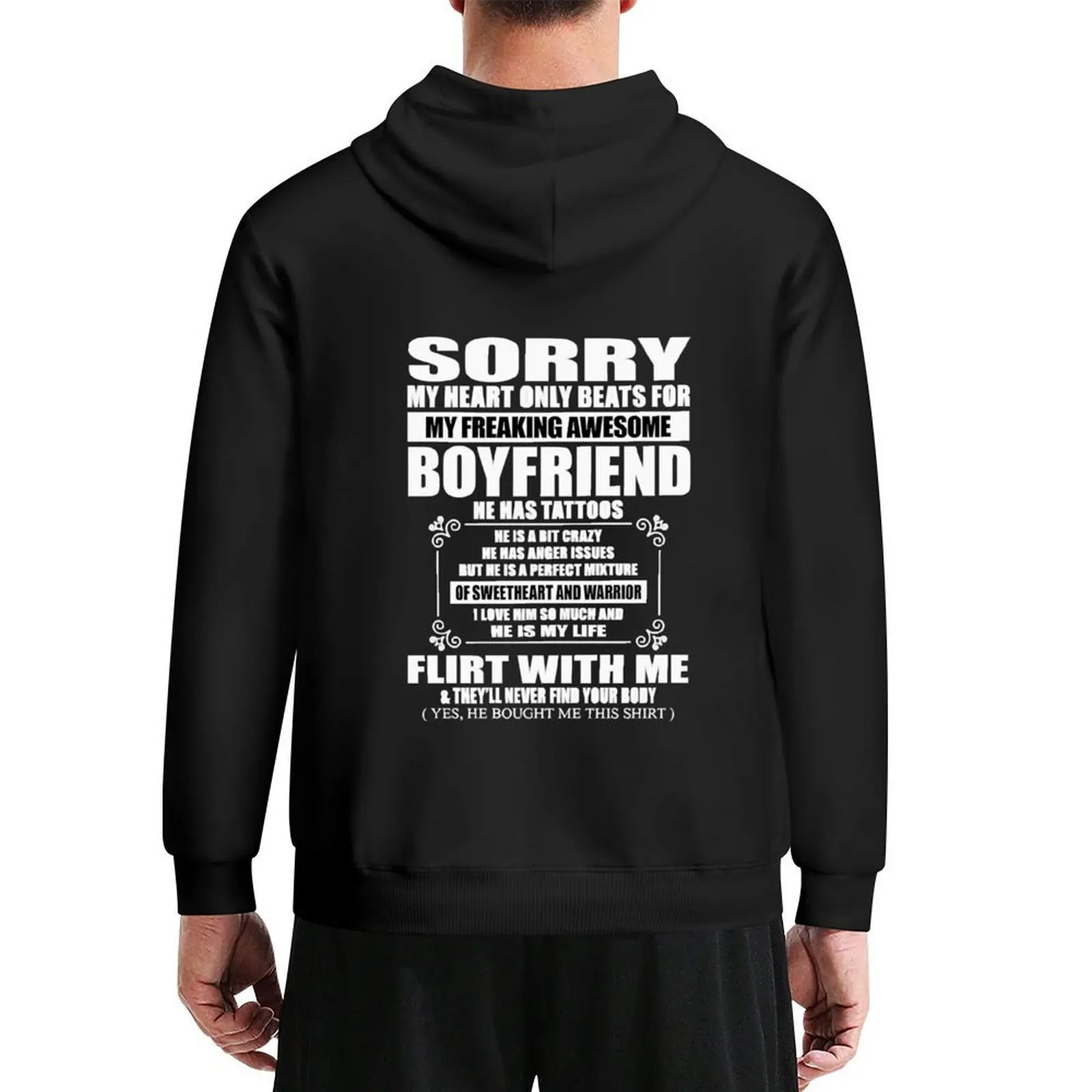 

MY FREAKING AWESOME BOYFRIEND Hoodie winter clothes clothes for men fashion men autumn graphic hoodie