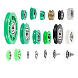 1pc 625 plastic bearing U-shaped H-groove roller 626 sliding door and window pulley nylon mechanical wheel 6000 bearing